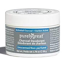 purely great charcoal cream deodorant unscneted