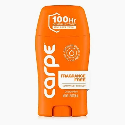 carpe fragrance free deodorant